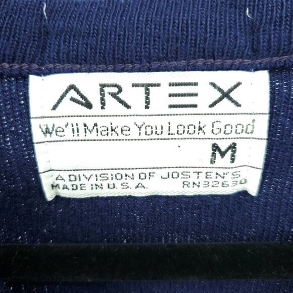 VTG 1960s/1970s Jostens Artex Syracuse University Embroidered V-Neck Sweater M - Picture 3 of 16